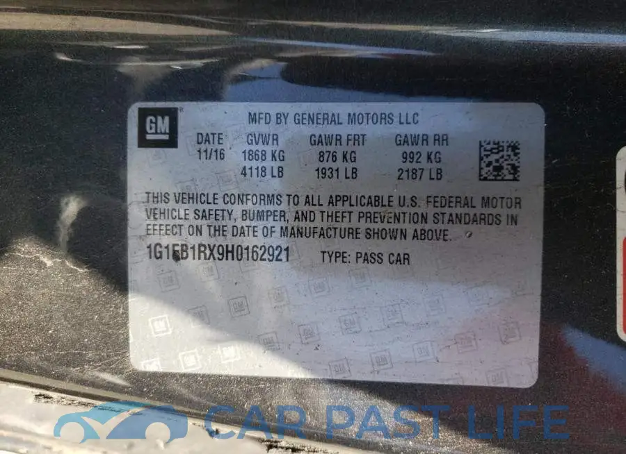 1G1FB1RX9H0162921# 10