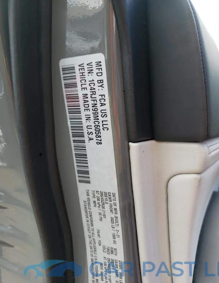 1C4RJFN99MC605878# 10