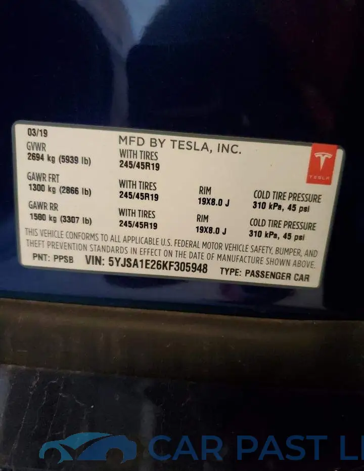 5YJSA1E26KF305948# 10