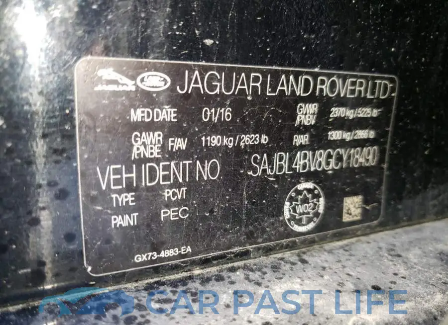 SAJBL4BV8GCY18490# 10