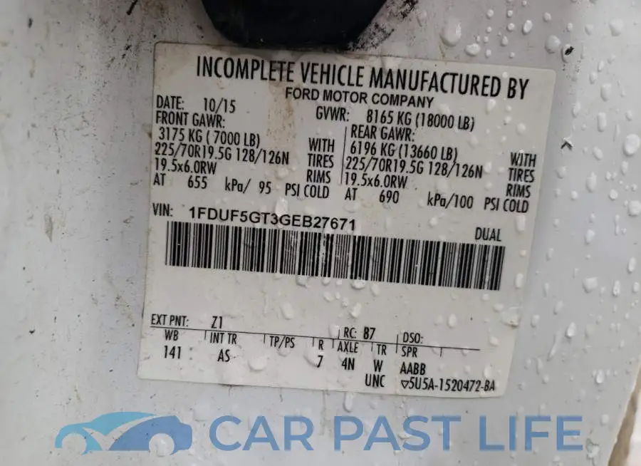 1FDUF5GT3GEB27671# 10