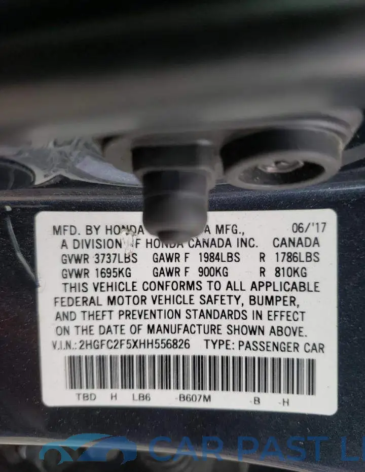 2HGFC2F5XHH556826# 10