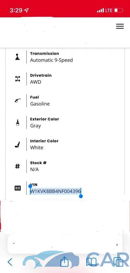W1KVK8BB4NF004396# 10