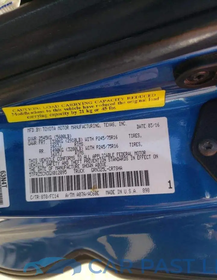 5TFRZ5CN3GX012095# 10