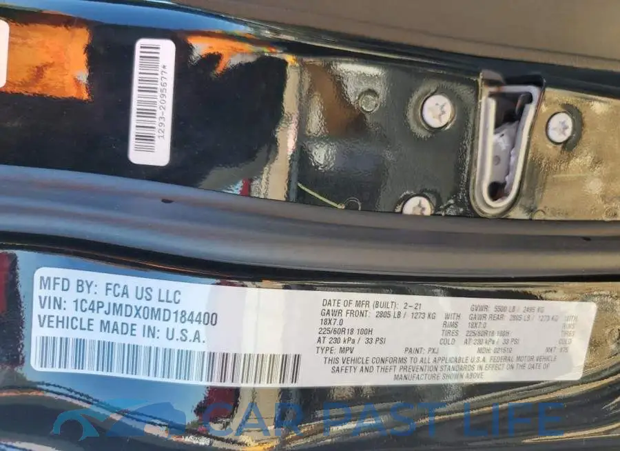 1C4PJMDX0MD184400# 10