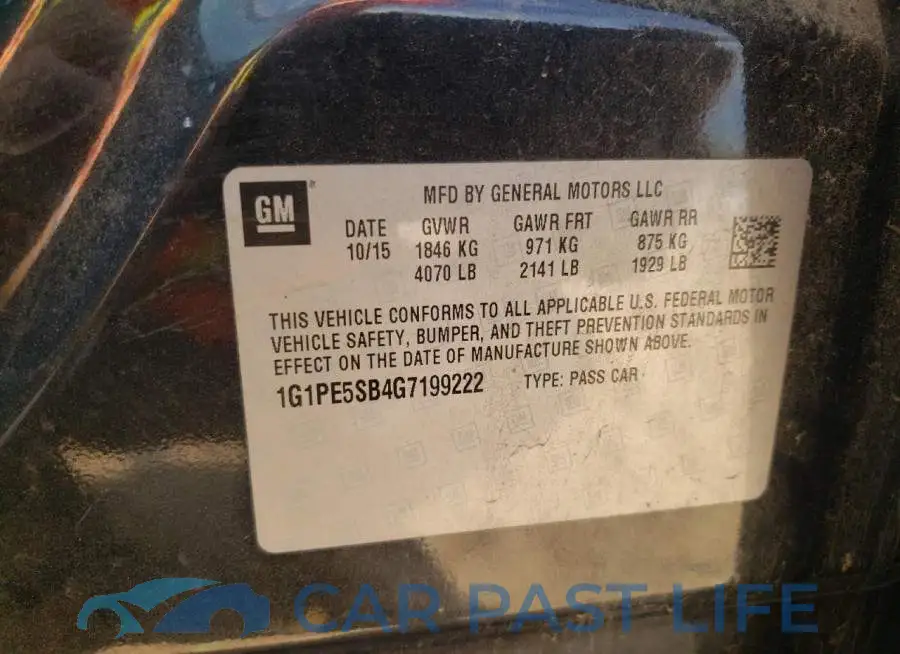 1G1PE5SB4G7199222# 10