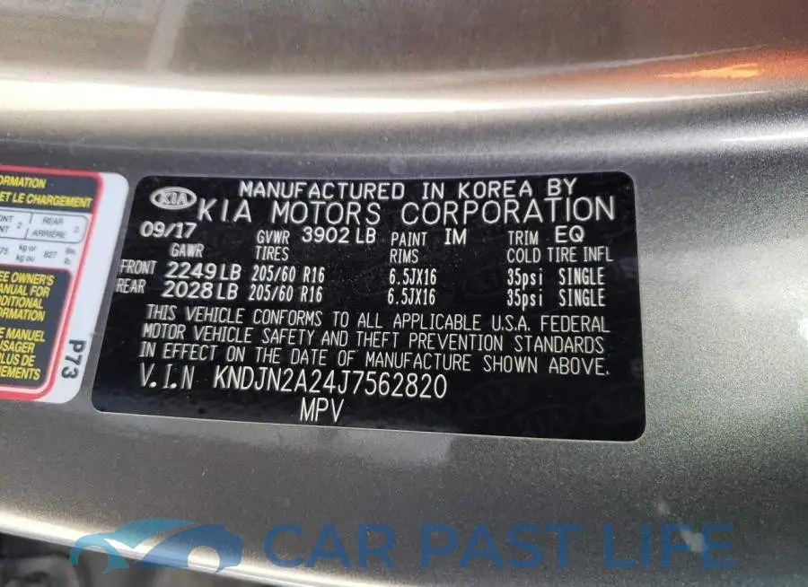 KNDJN2A24J7562820# 10