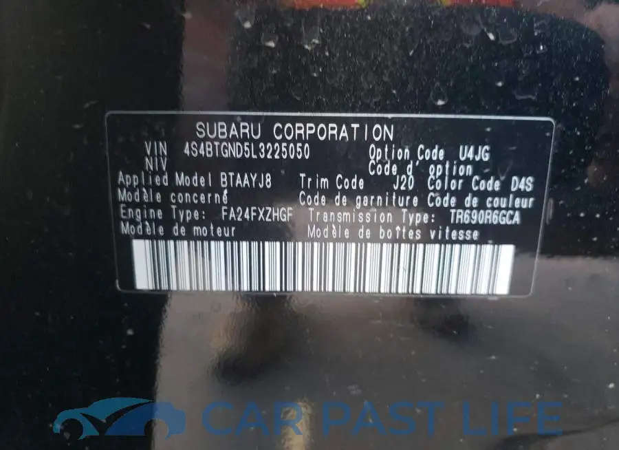 4S4BTGND5L3225050# 10