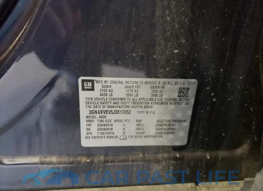 3GNAXVEV5JS513652# 10