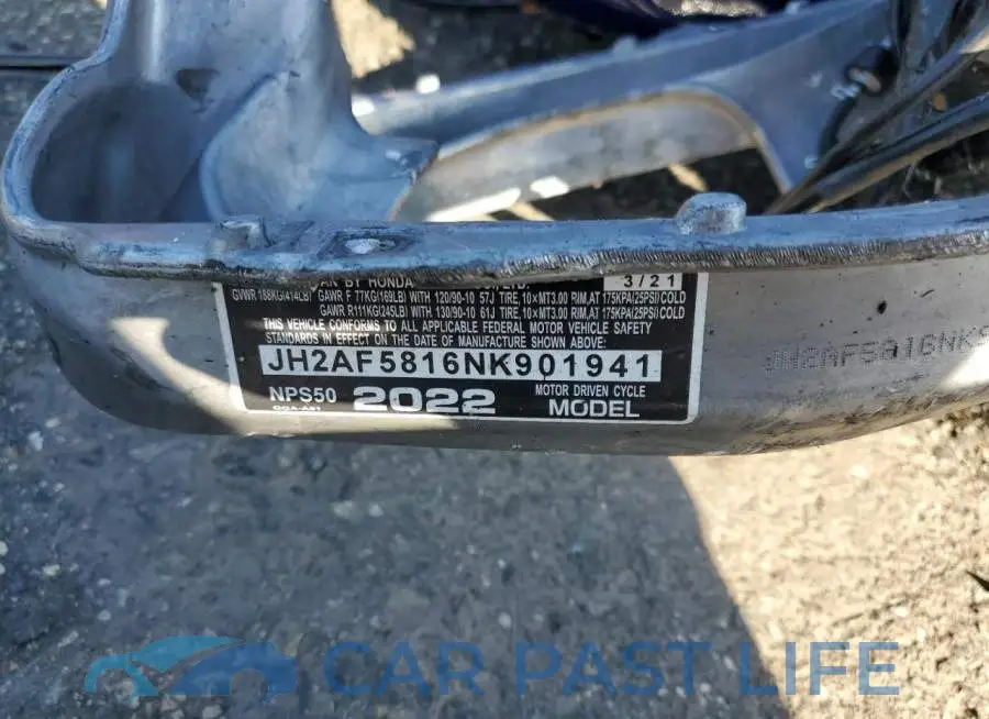 JH2AF5816NK901941# 10