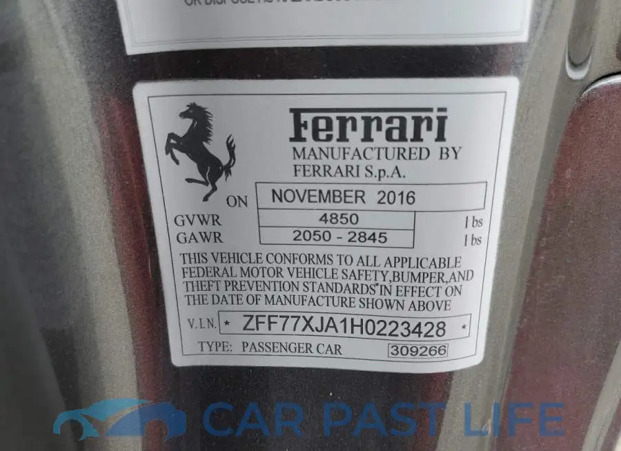 ZFF77XJA1H0223428# 10