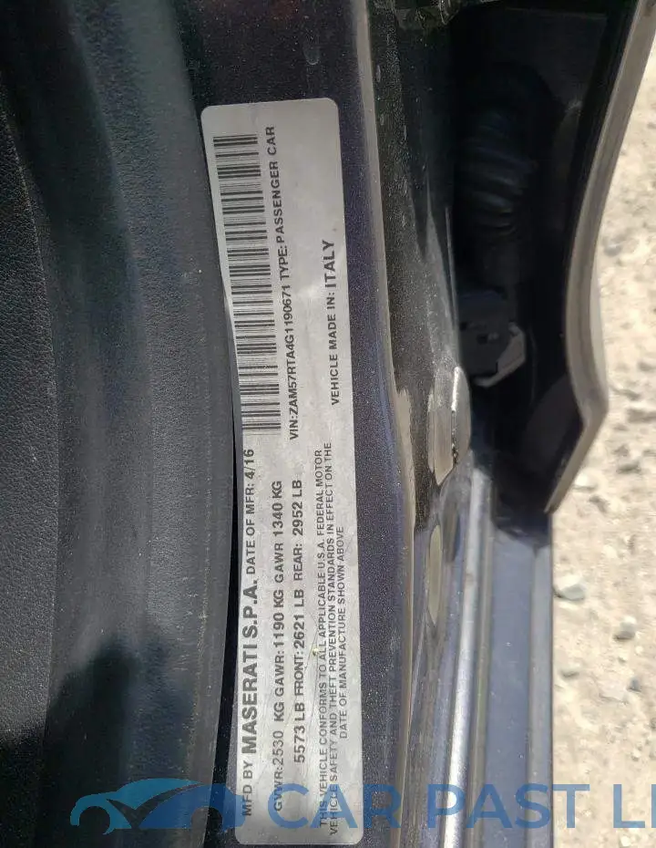 ZAM57RTA4G1190671# 10