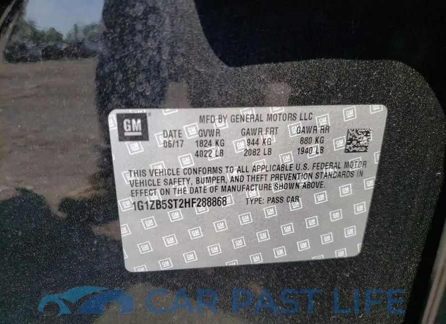 1G1ZB5ST2HF288868# 10