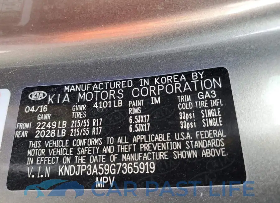 KNDJP3A59G7365919# 10