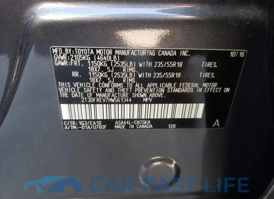 2T3DFREV7HW561344# 10
