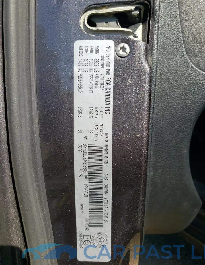 2C4RDGEG9JR319382# 10