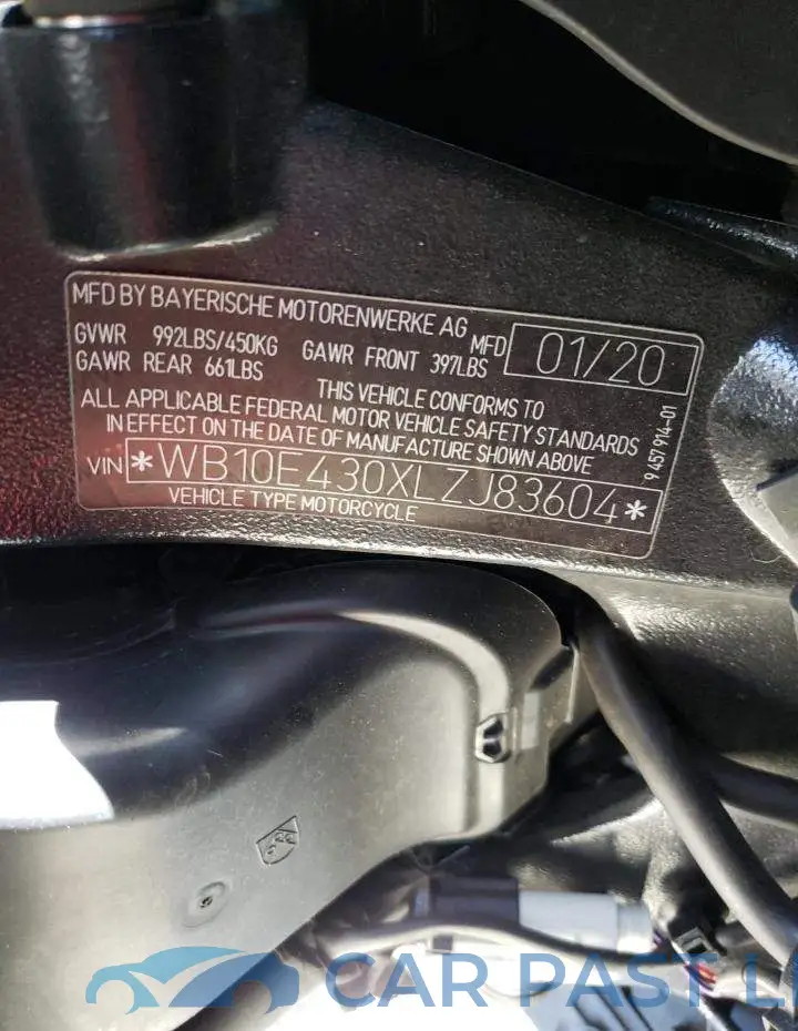 WB10E430XLZJ83604# 10