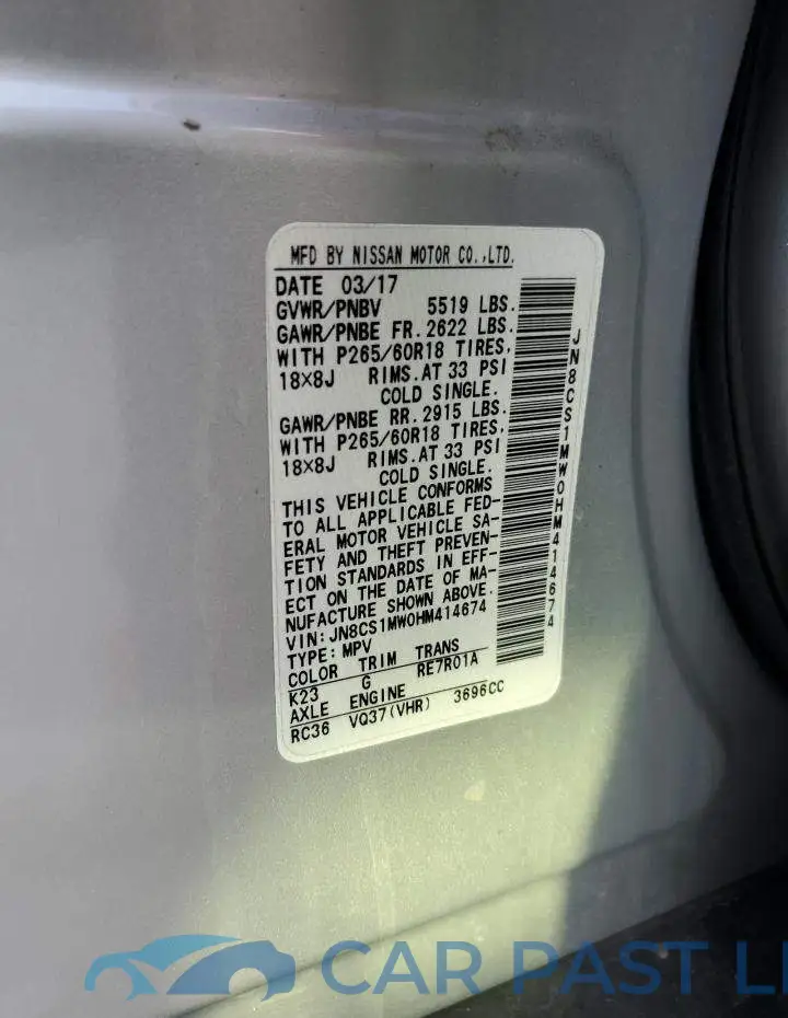 JN8CS1MW0HM414674# 10