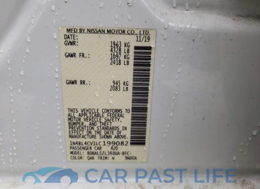 1N4BL4CV1LC199082# 10