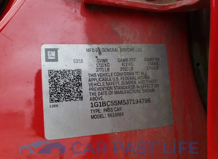 1G1BC5SM5J7194796# 10