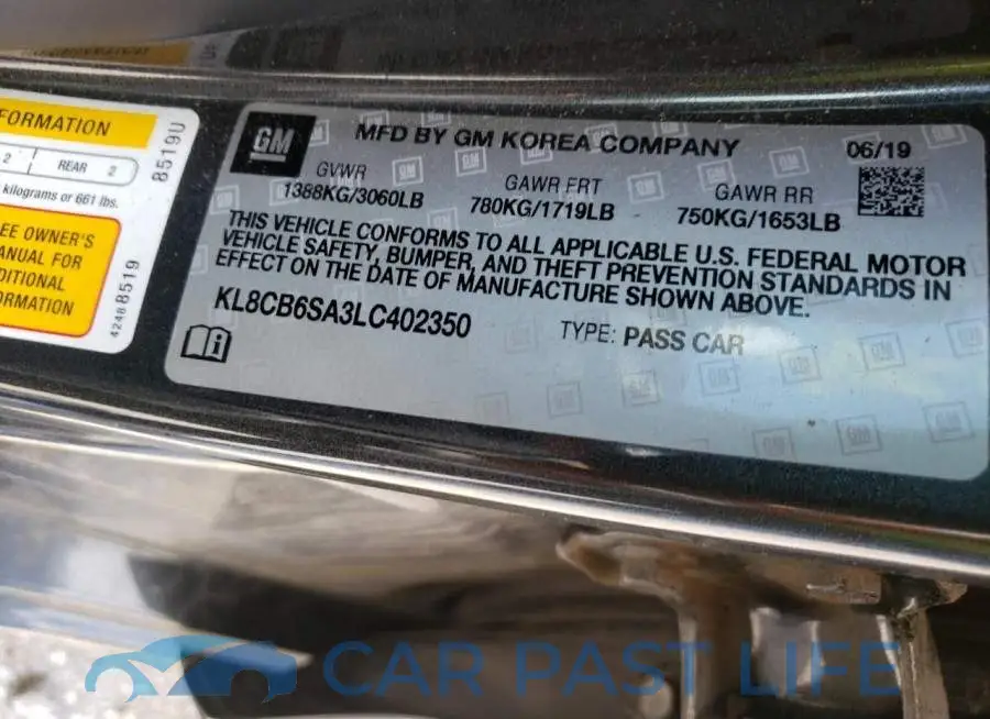 KL8CB6SA3LC402350# 10