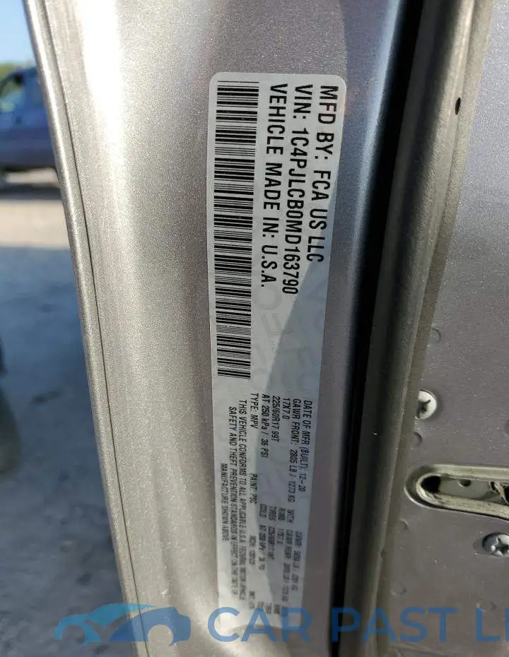 1C4PJLCB0MD163790# 10