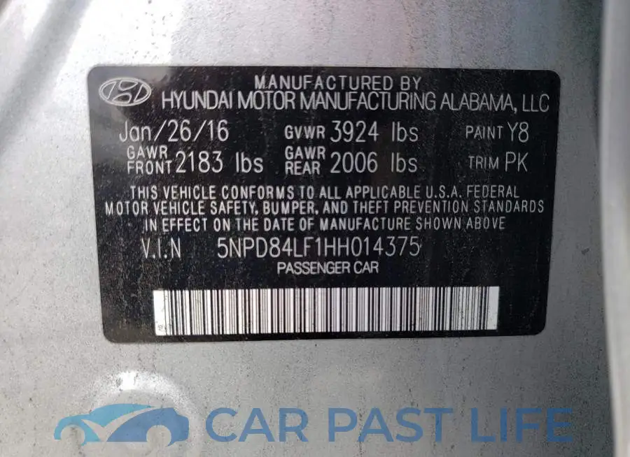 5NPD84LF1HH014375# 10