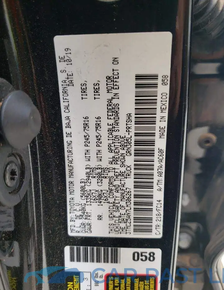 3TMCZ5AN7LM306267# 10