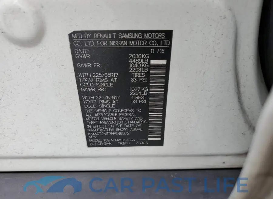 KNMAT2MT7HP516872# 10