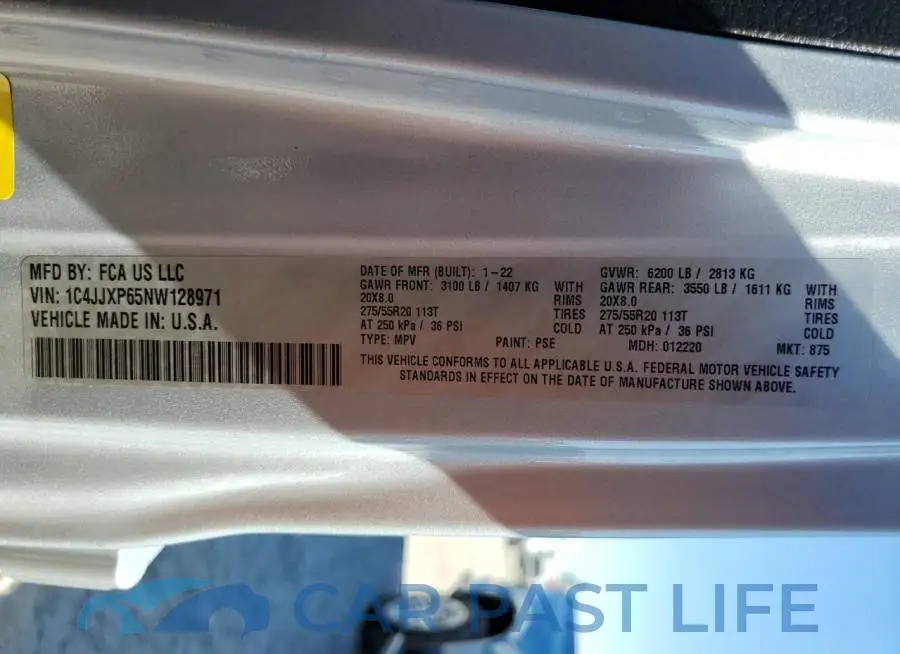 1C4JJXP65NW128971# 10