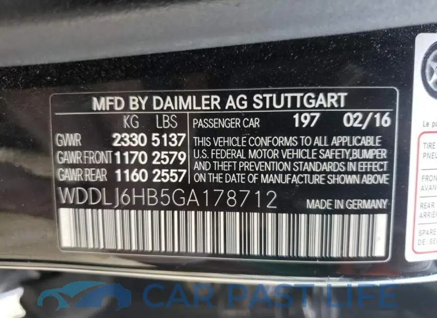 WDDLJ6HB5GA178712# 10