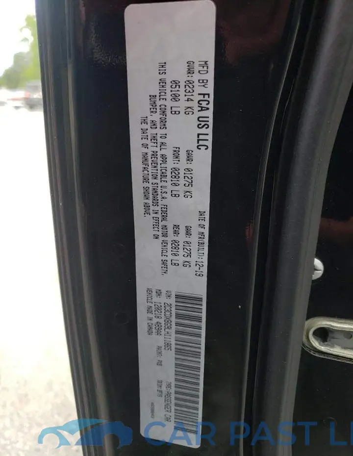 2C3CDXBG9LH111865# 10