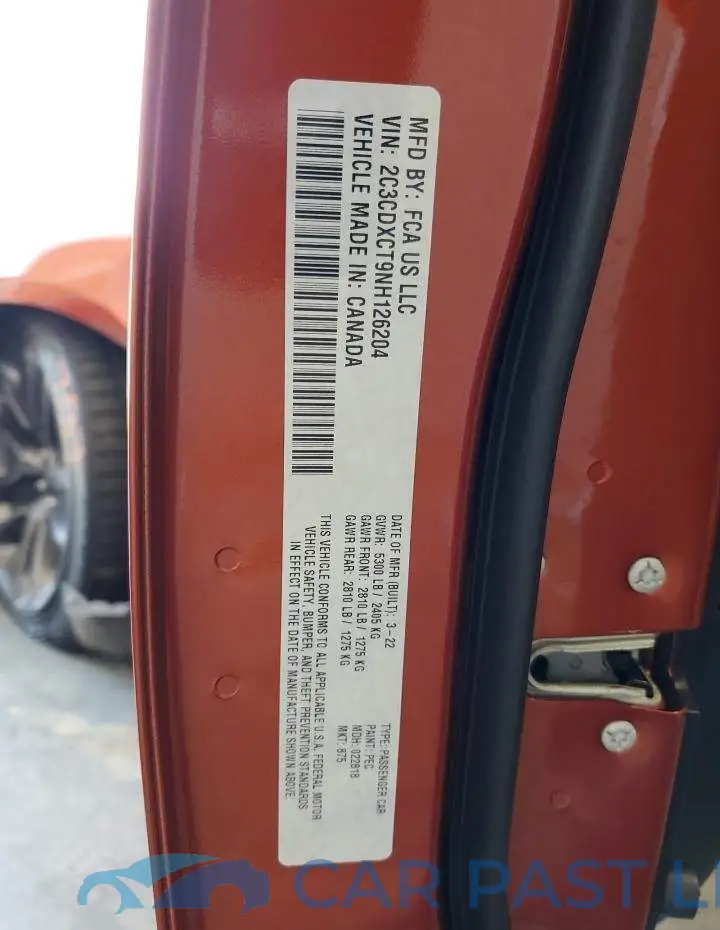 2C3CDXCT9NH126204# 10