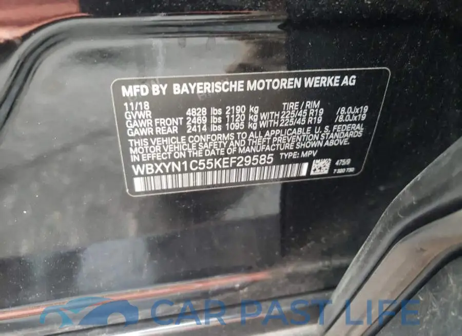 WBXYN1C55KEF29585# 10