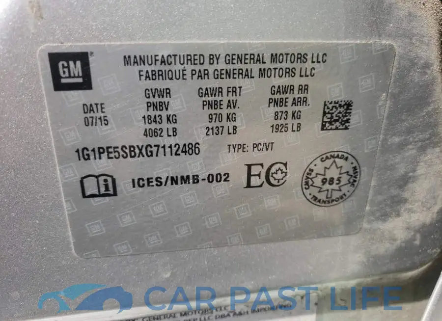 1G1PE5SBXG7112486# 10