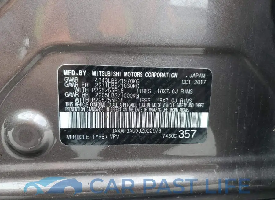 JA4AR3AU0JZ022973# 10
