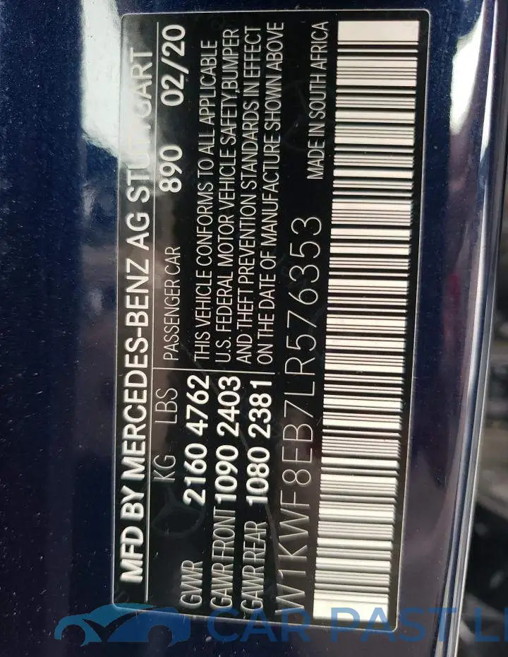 W1KWF8EB7LR576353# 10