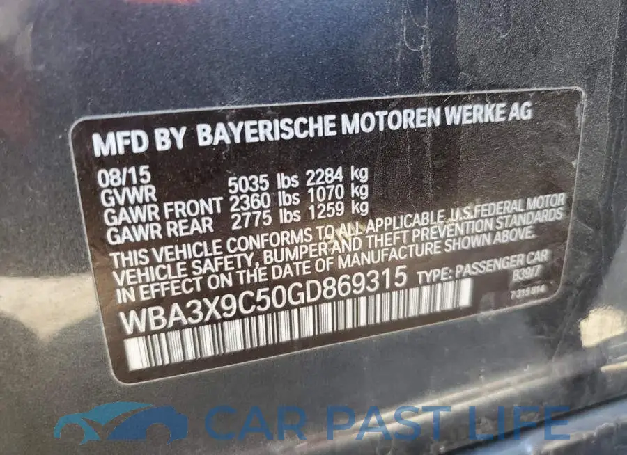 WBA3X9C50GD869315# 10