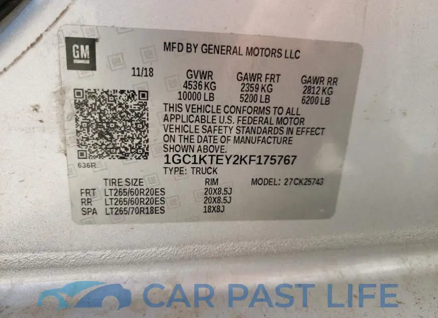 1GC1KTEY2KF175767# 10