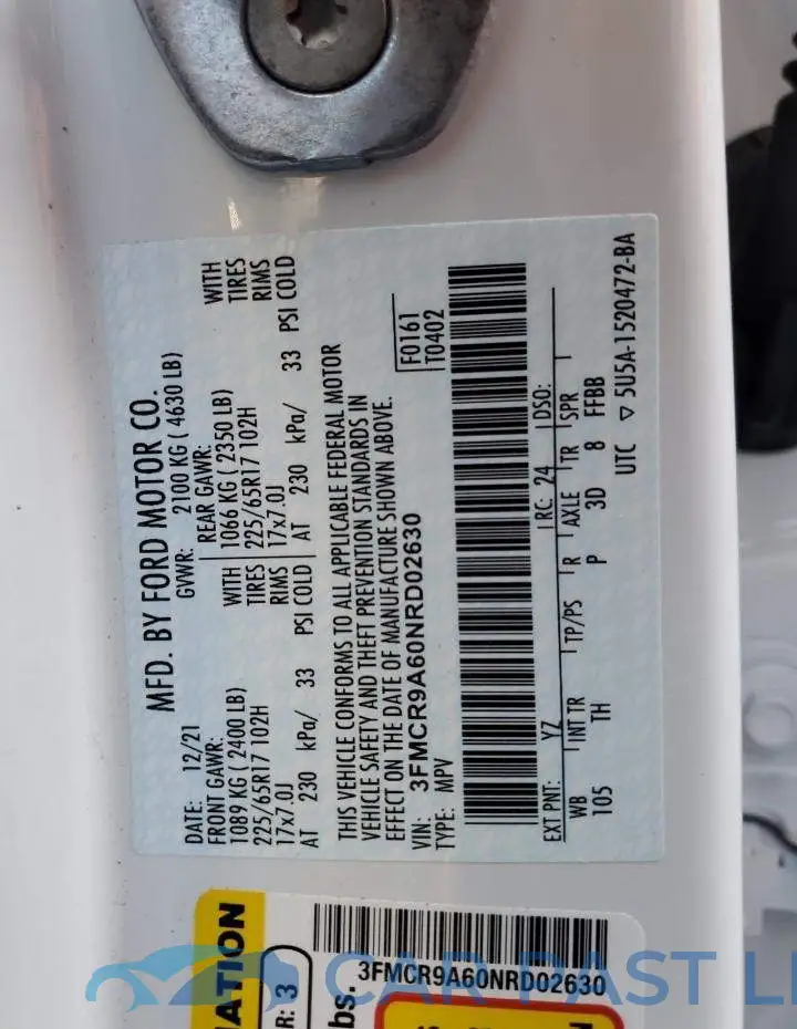 3FMCR9A60NRD02630# 10