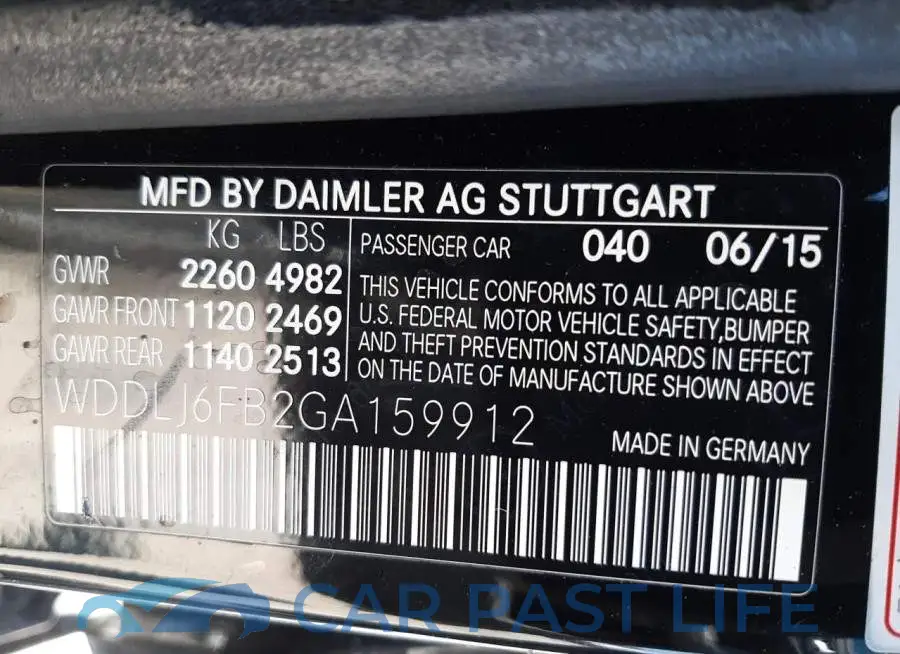 WDDLJ6FB2GA159912# 10