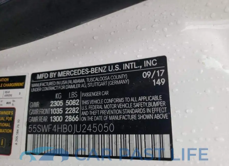 55SWF4HB0JU245050# 10