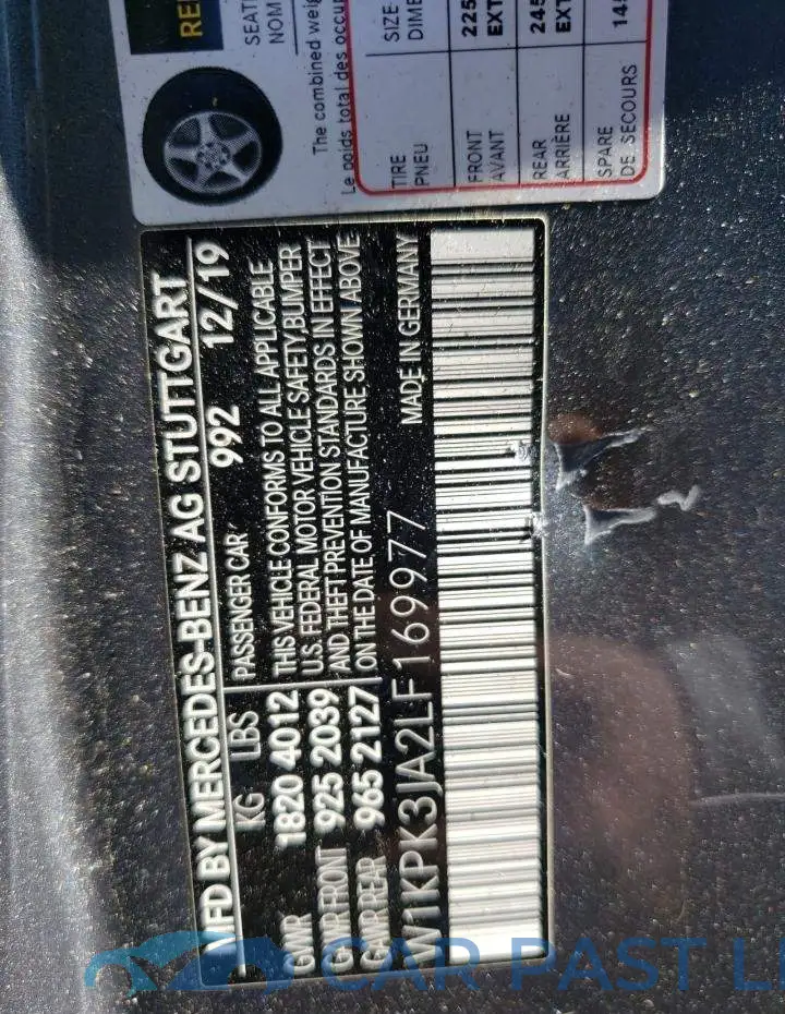 W1KPK3JA2LF169977# 10