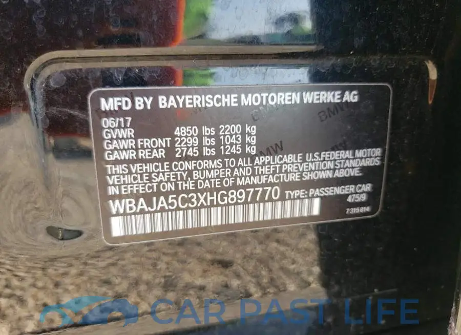 WBAJA5C3XHG897770# 10