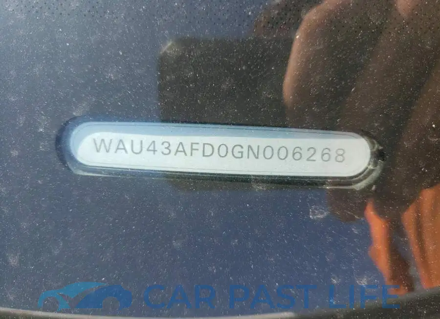 WAU43AFD0GN006268# 10