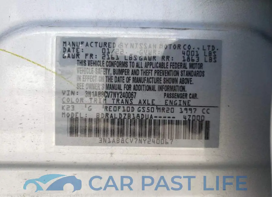 3N1AB8CV7NY240067# 10