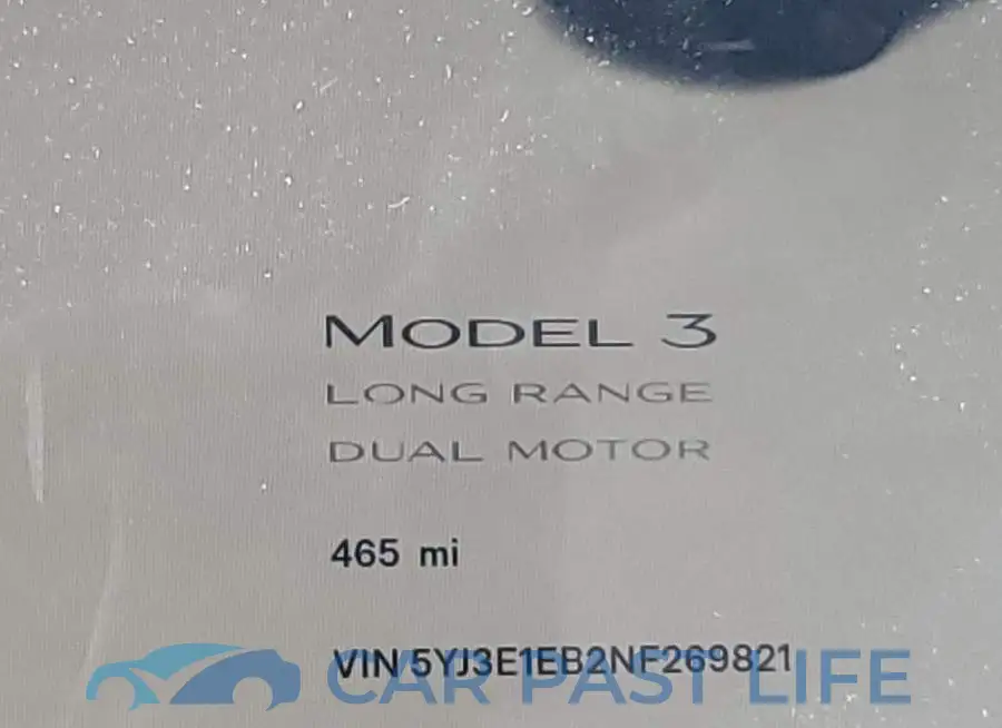 5YJ3E1EB2NF269821# 8