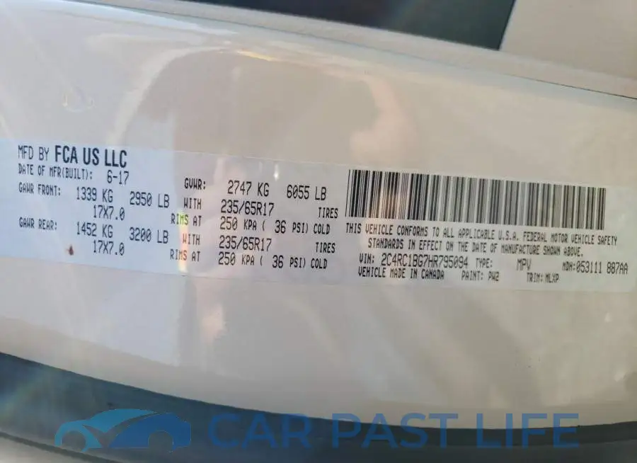 2C4RC1BG7HR795094# 10