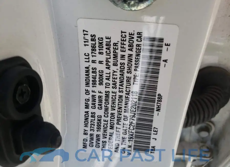 19XFC2F79JE202118# 10