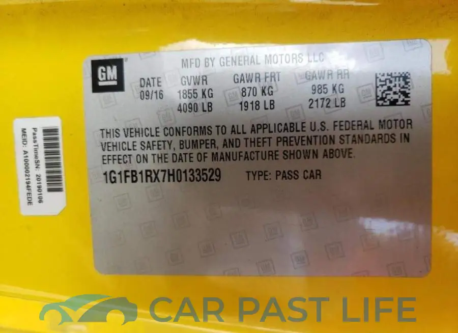 1G1FB1RX7H0133529# 10